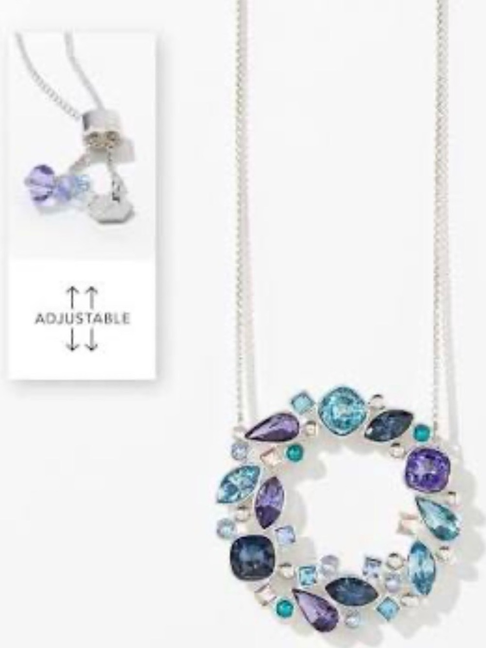 NWT Touchstone Crystal “Well Rounded” Necklace, Retired